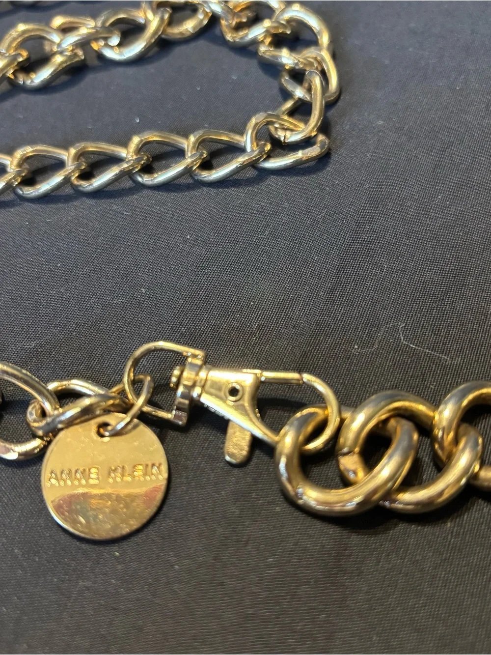 Anne Klein Gold-Tone Chunky Link Chain - Adjustable Women’s Belt